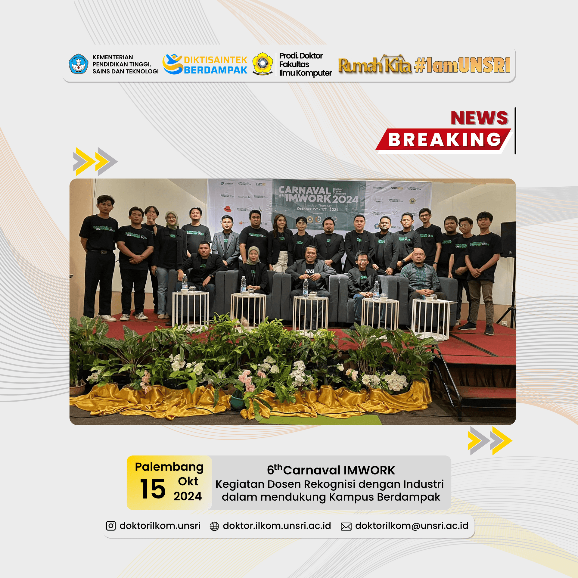 6th CARNAVAL IMWORK 2024 Dorong Kolaborasi Perguruan Tinggi dan Industri dalam Transformasi Digital