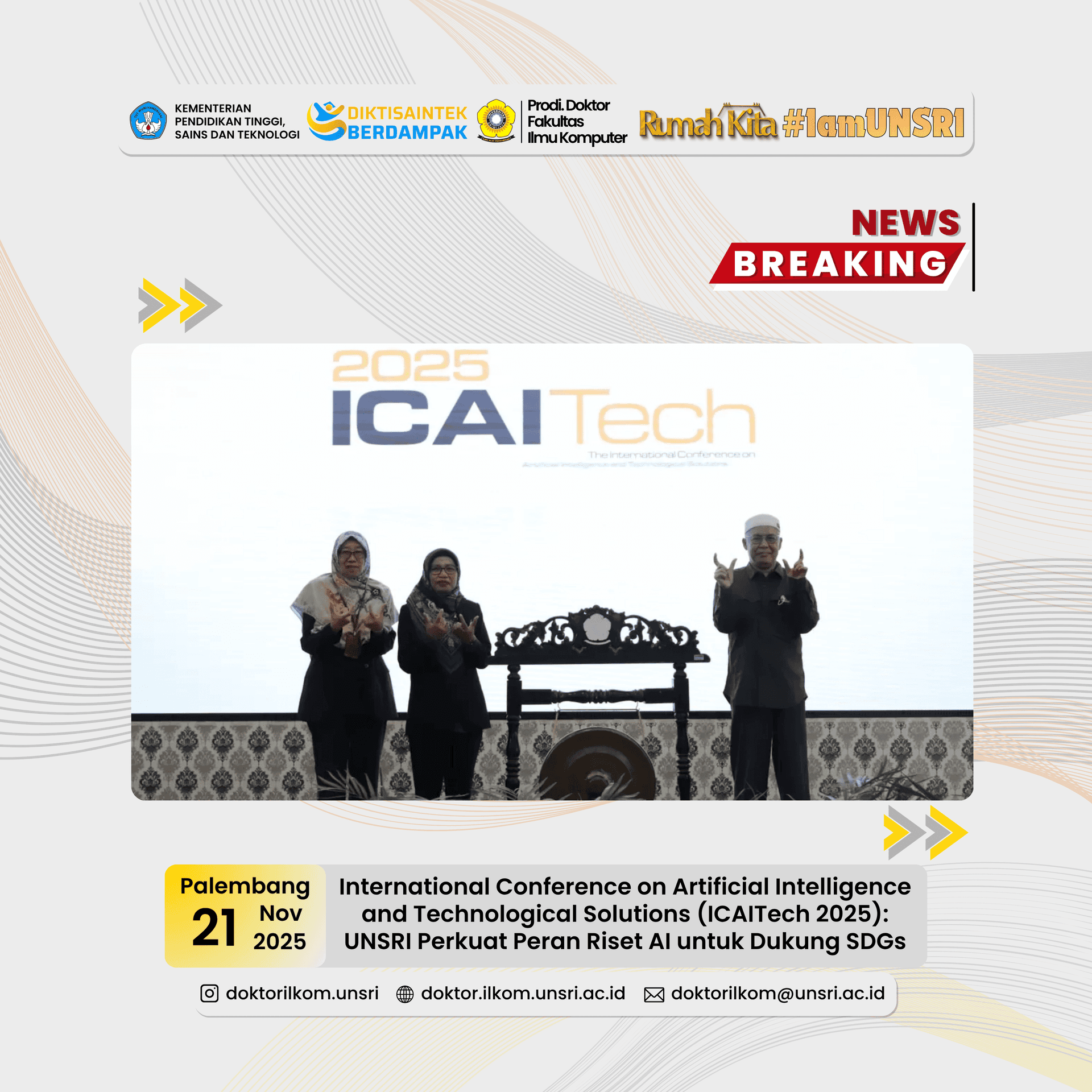 International Conference on Artificial Intelligence and Technological Solutions (ICAITech 2025)
